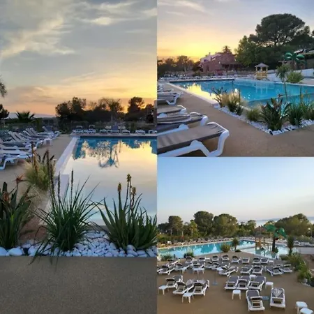 Mobil-home Premium Cote D'azur 4 Etoiles Saint-raphael Piscines Climatisation Vue Et Parking 別荘 Saint-Raphaël
